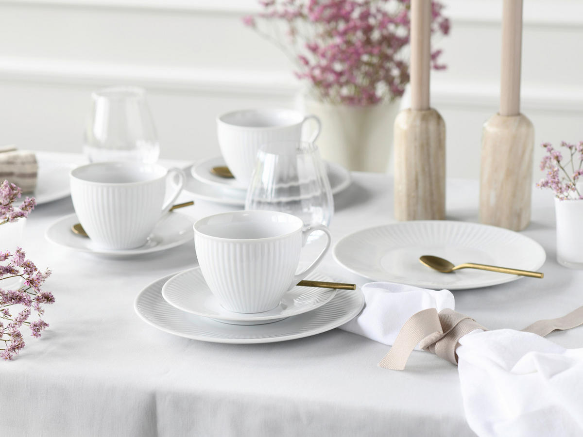 KOMPLETT SERVIS Valencia 30 delar  - vit, Design, keramik - Creatable