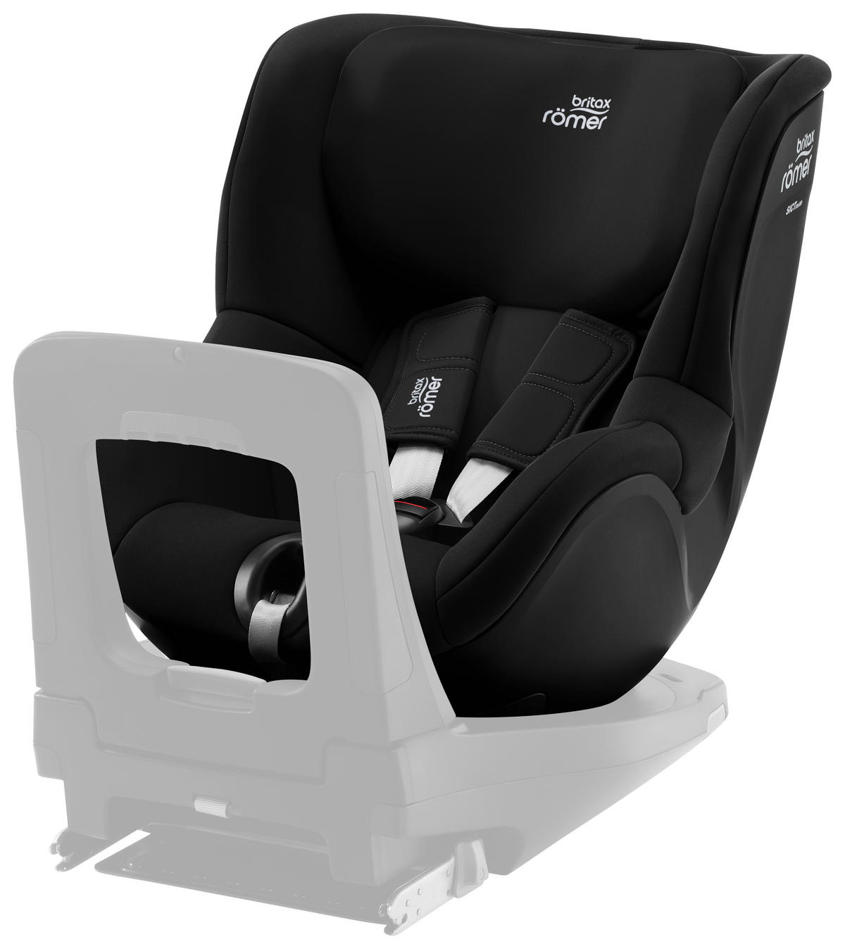 REBOARDER-KINDERSITZ Dualfix 5Z  - Schwarz, Basics, Textil (44/48/74cm) - Britax Römer