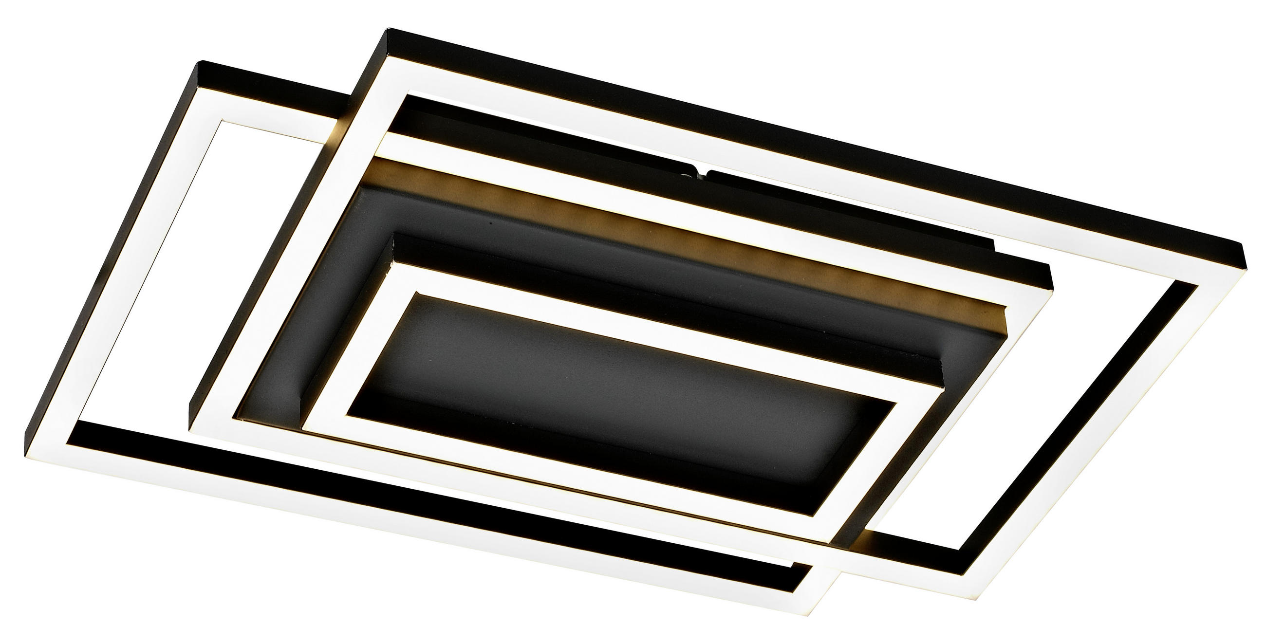LED-DECKENLEUCHTE 35/24/6 cm   - Schwarz, Trend, Kunststoff/Metall (35/24/6cm) - Novel