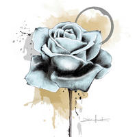 KUNSTDRUCK Blumen 30/30 cm  - Beige/Weiß, Basics, Papier (30/30cm) - Monee