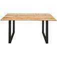 ESSTISCH - Schwarz/Naturfarben, LIFESTYLE, Holz/Metall (180/90/76cm) - Landscape