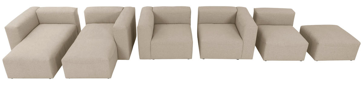 SOFAELEMENT Flachgewebe Creme  - Creme, Design, Kunststoff/Textil (75/73/100cm) - Max Winzer