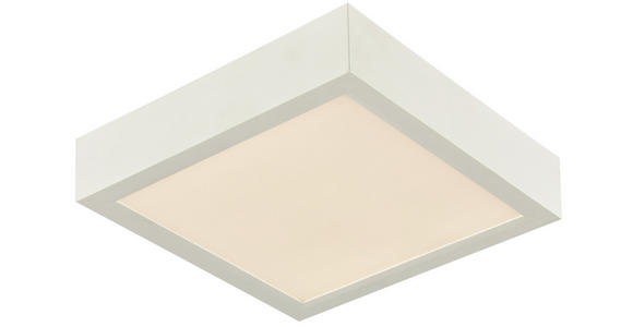LED-DECKENLEUCHTE 15 W    22,5/22,5/3,6 cm  - Weiß, KONVENTIONELL, Kunststoff (22,5/22,5/3,6cm) - Boxxx