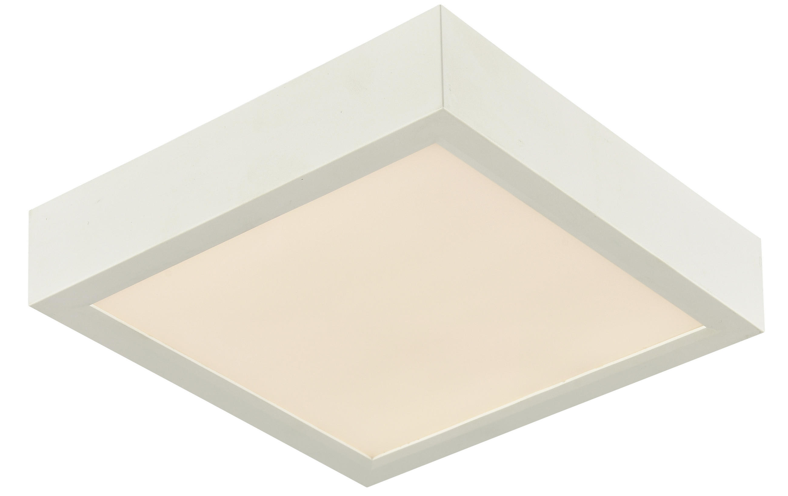 STROPNÉ LED SVIETIDLO, 30/30/3,6 cm - biela, Konventionell, plast (30/30/3,6cm) - Boxxx
