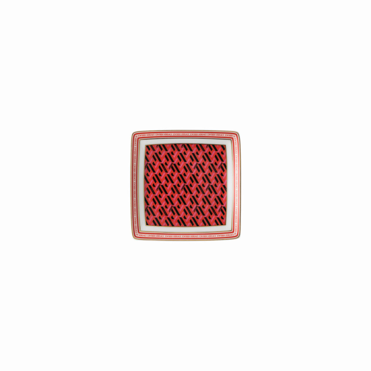 SKLEDA VERSACE LA GRECA keramika 12 cm - rdeča, Basics, keramika (12cm) - Versace