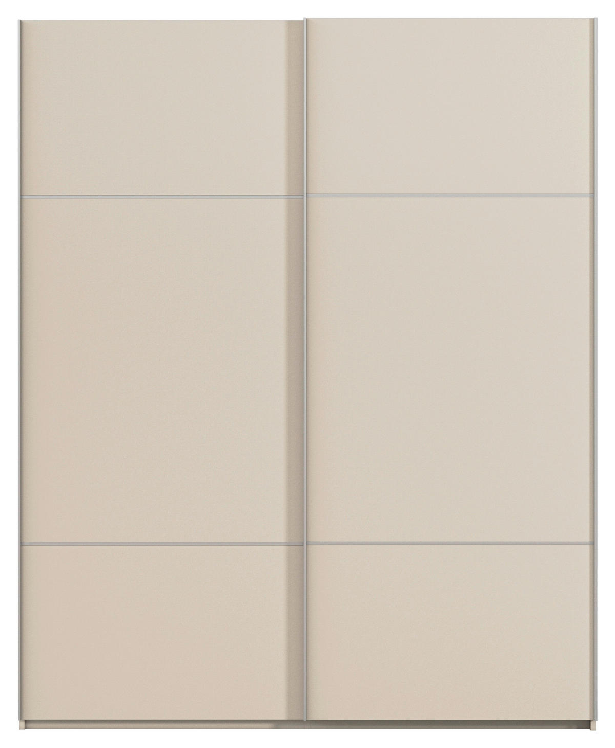 SCHWEBETÜRENSCHRANK in Champagner  - Champagner/Alufarben, Konventionell, Holzwerkstoff/Metall (162/223/68cm) - Novel