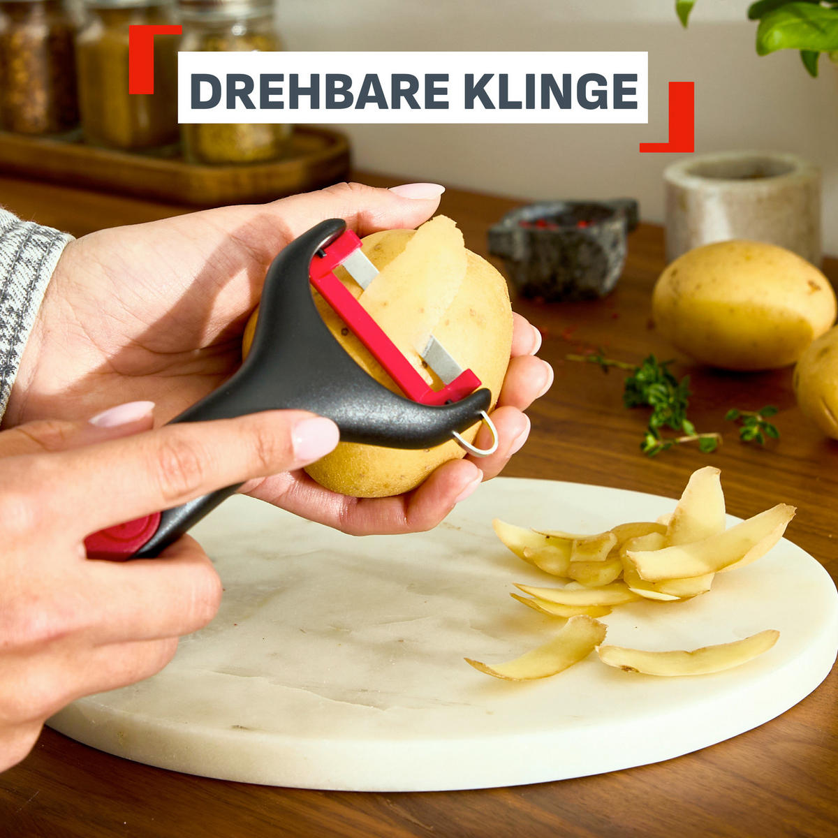 SCHÄLER Ingenio  - Schwarz/Weiß, Basics, Kunststoff/Metall - Tefal