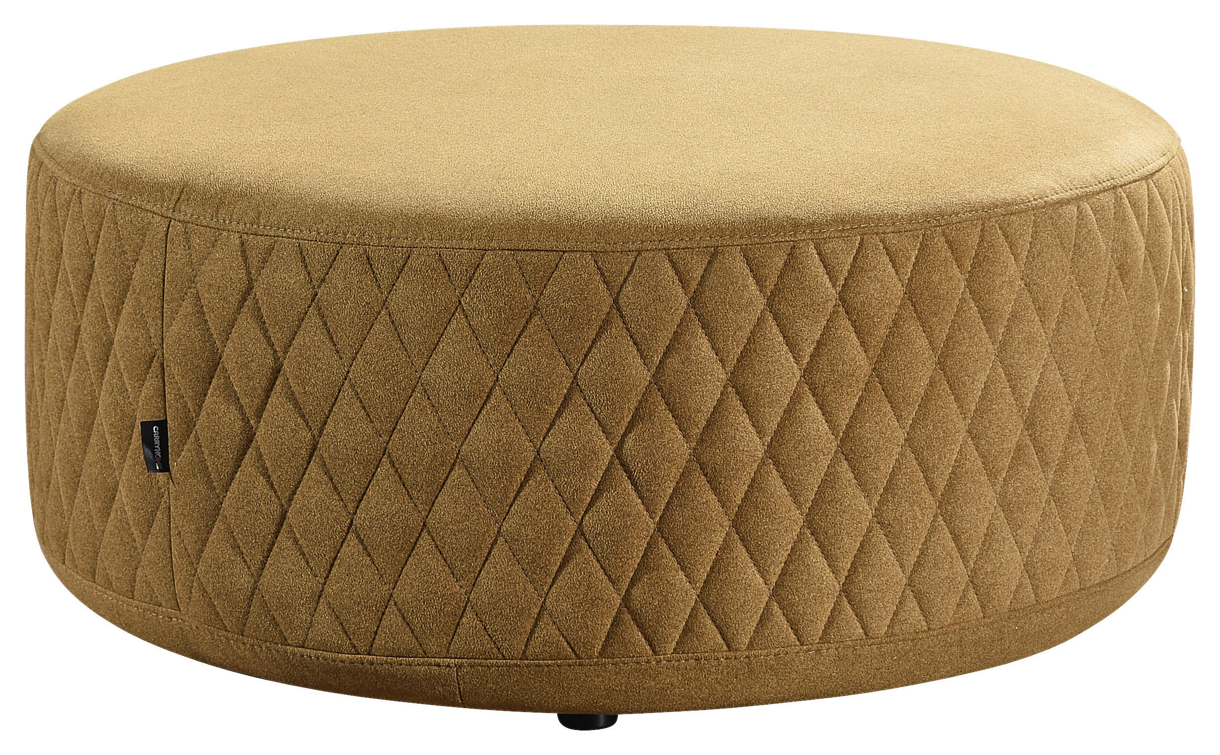 TABURET in lemn, textil galben  - galben/negru, Modern, lemn/textil (80/36/80cm) - Carryhome