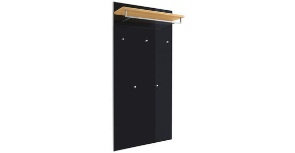 GARDEROBENPANEEL in 80/170/27 cm - Eiche Bianco/Anthrazit, Design, Glas/Holz (80/170/27cm) - Novel