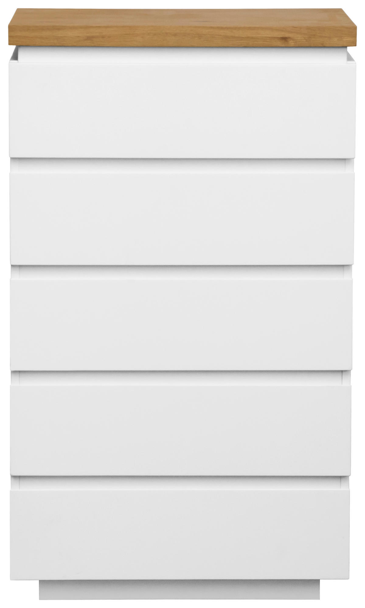 KOMMODE , 60/102/41,5 cm, 4 Schublade(n)  - Eichefarben/Weiß, KONVENTIONELL, Holz/Holzwerkstoff (60/102/41,5cm) - Novel