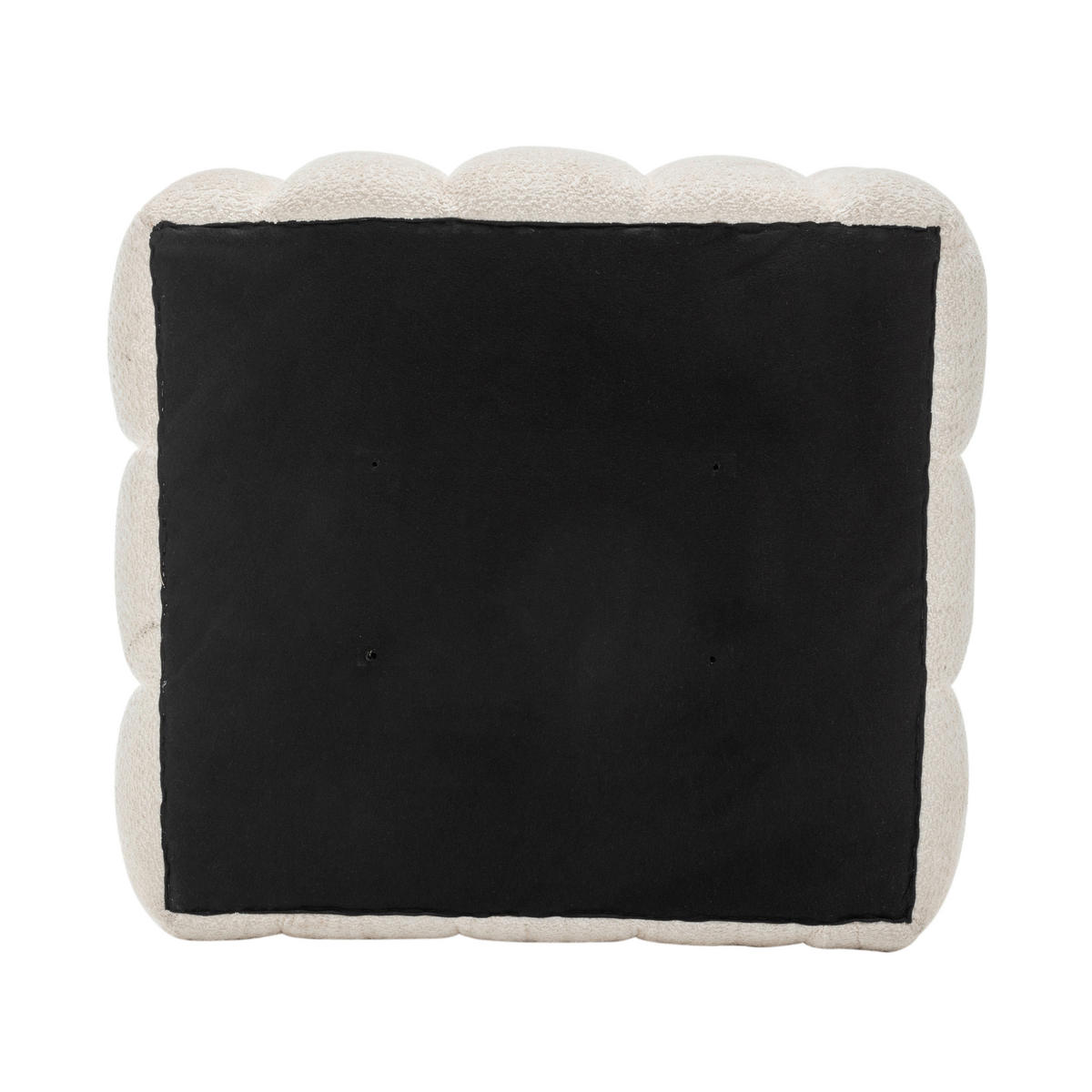 SESSEL in Bouclé Weiß  - Schwarz/Weiß, Design, Textil/Metall (94/83/71cm) - Livetastic
