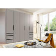 DREHTÜRENSCHRANK in Sahara - Schwarz/Sahara, KONVENTIONELL, Holzwerkstoff/Metall (250/236/58cm) - Hom`in