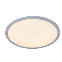 LED-DECKENLEUCHTE 40/6 cm   - Silberfarben/Weiß, Basics, Kunststoff/Metall (40/6cm) - Boxxx