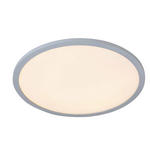 LED-DECKENLEUCHTE 40/6 cm   - Silberfarben/Weiß, Basics, Kunststoff/Metall (40/6cm) - Boxxx