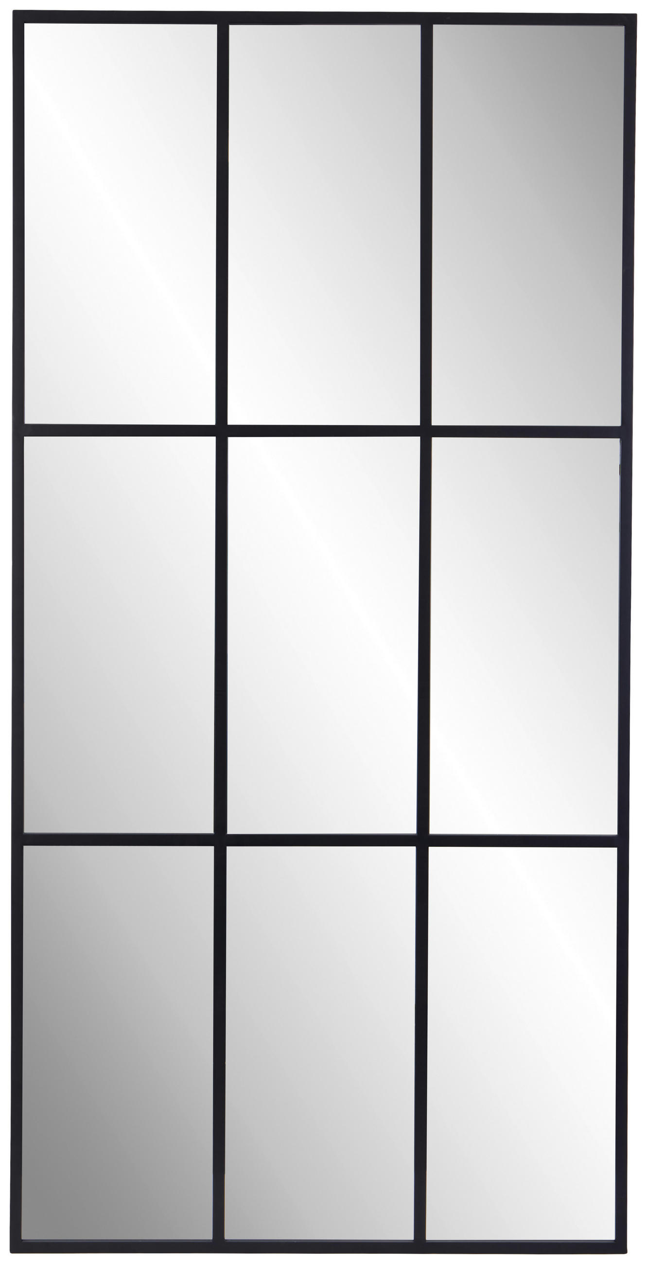 Landscape Wandspiegel Schwarz 100x200x3 cm