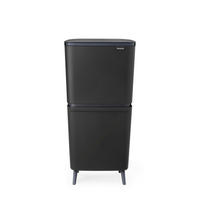 HULLADÉKGYŰJTŐ RENDSZER - fekete/szürke, Basics, műanyag (45l) - Brabantia