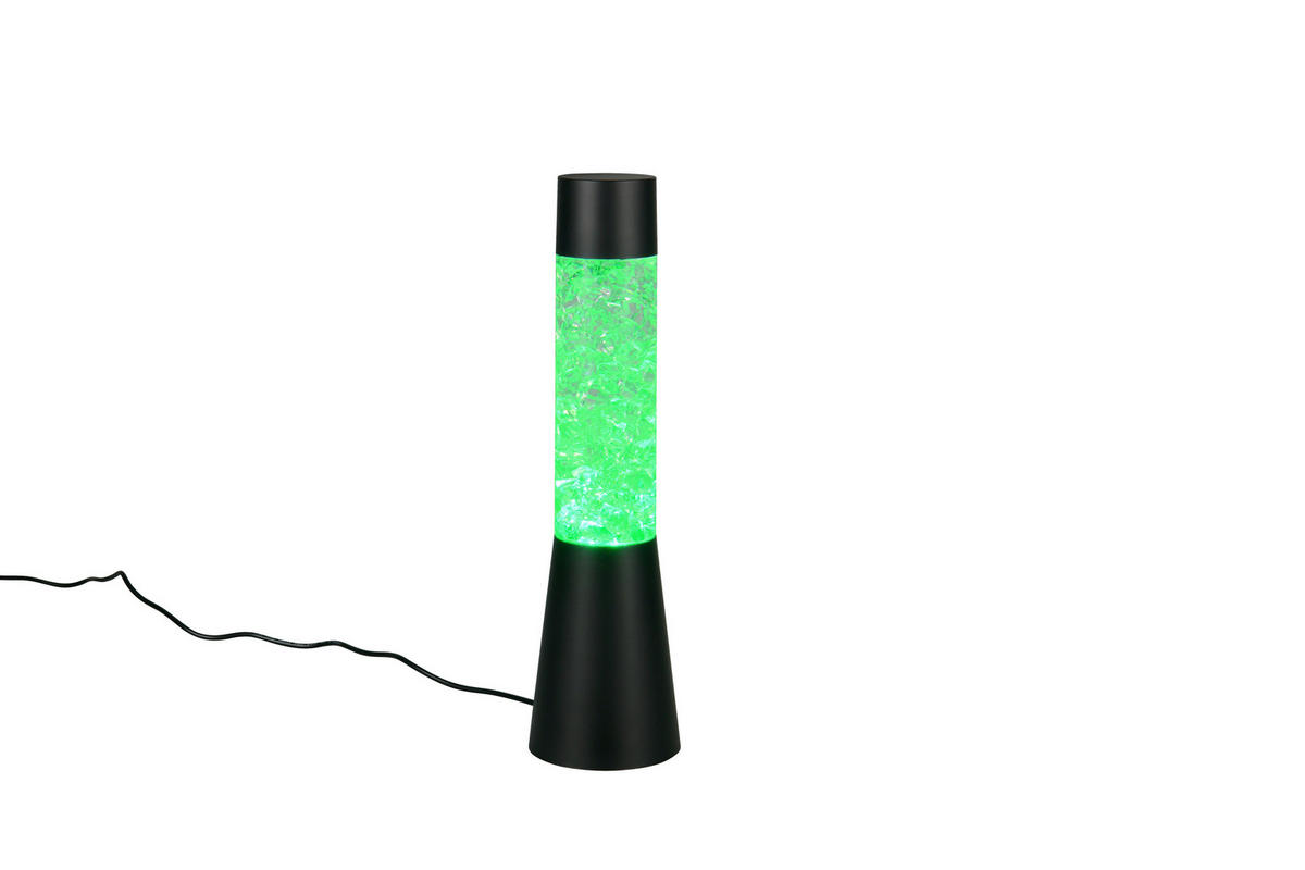 LED-TISCHLEUCHTE Martini 9/33 cm  - Transparent/Schwarz, LIFESTYLE, Kunststoff (9/33cm)