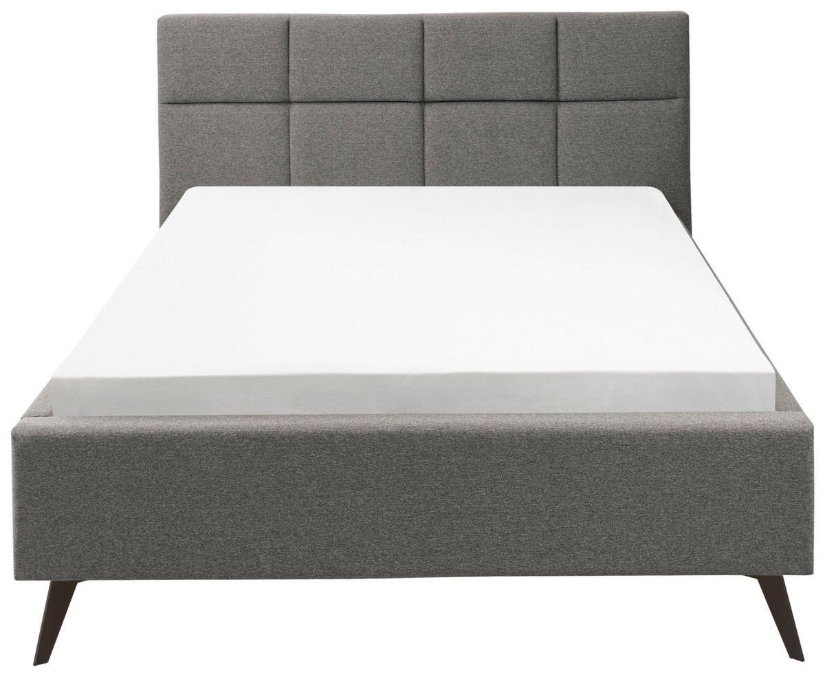 POLSTERBETT 140/200 cm  in Anthrazit  - Anthrazit/Schwarz, KONVENTIONELL, Textil/Metall (140/200cm) - SetOne by Musterring