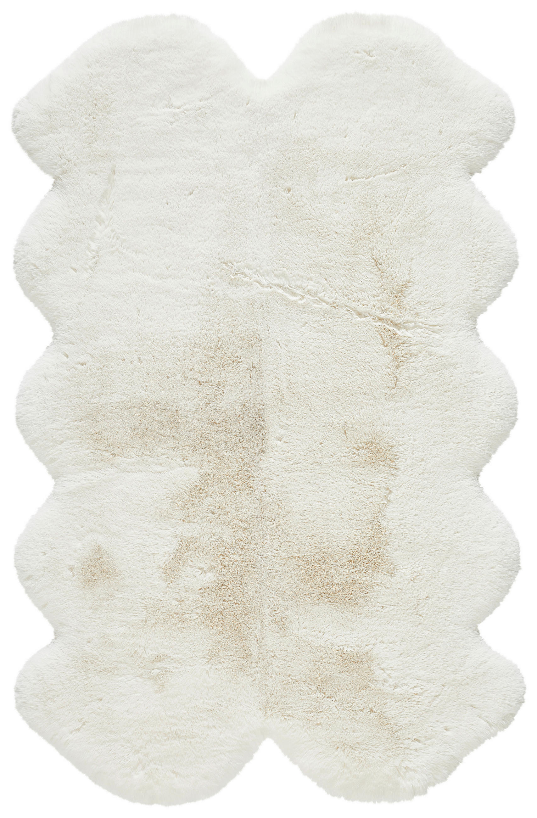 UMĚLÁ KOŽEŠINA, 110/180 cm, bílá - bílá, Trend, kožešina/textil (110/180cm) - Novel