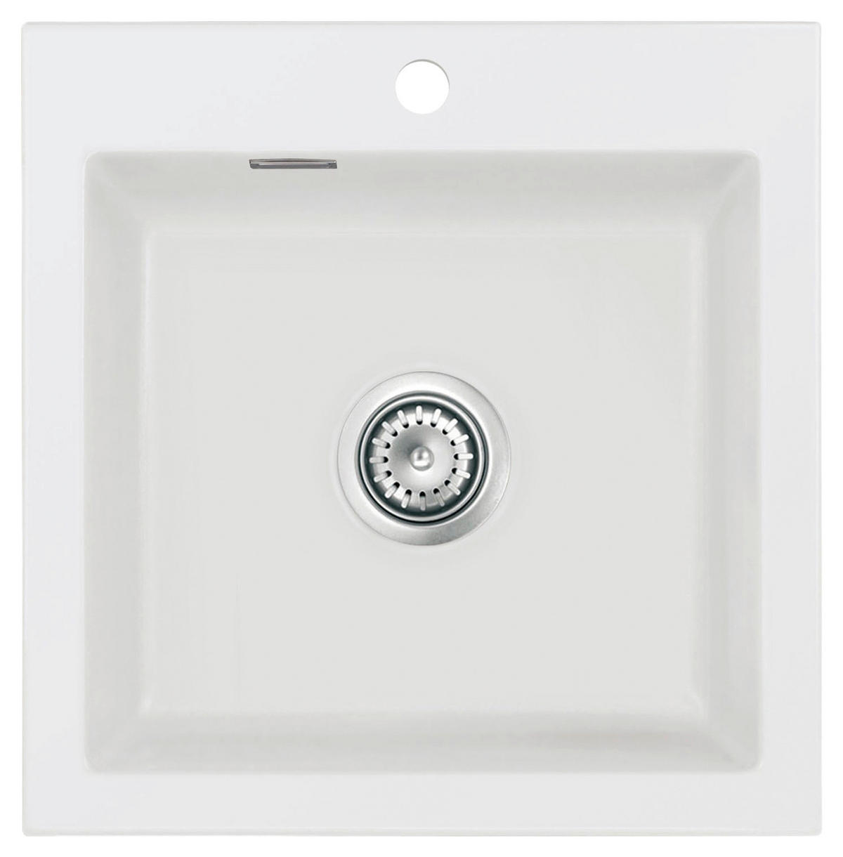 SPÜLE Mera 51 / 50010120  - Grauweiß, Basics, Keramik (51/51/20cm) - Systemceram