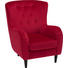 OHRENSESSEL Samt Magenta - Magenta/Schwarz, Trend, Holz/Textil (69-74/82/95cm) - Ambia Home OHRENSESSEL Samt Magenta - Magenta/Schwarz, Trend, Holz/Textil (69-74/82/95cm) - Ambia Home
