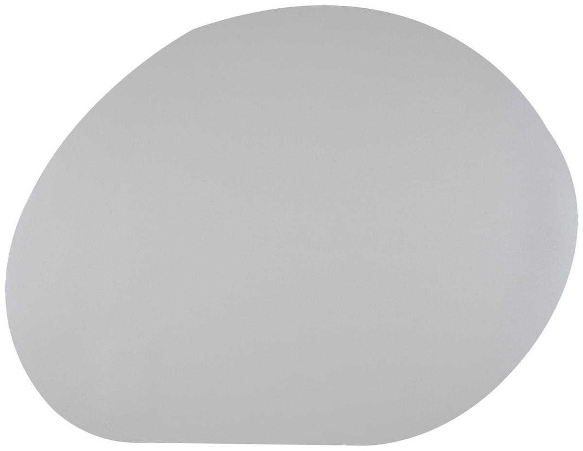 TISCHSET Textil Lederlook Silberfarben  - Silberfarben, Basics, Textil (45/35/0,18cm) - Ambia Home