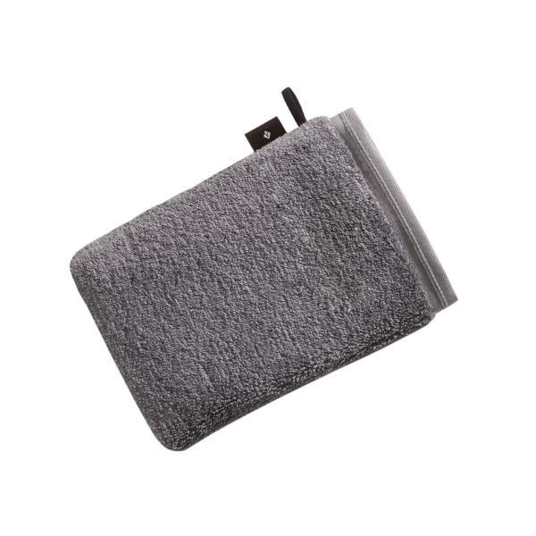 Vossen Waschlappen Vegan Life Dunkelgrau 22x16 cm