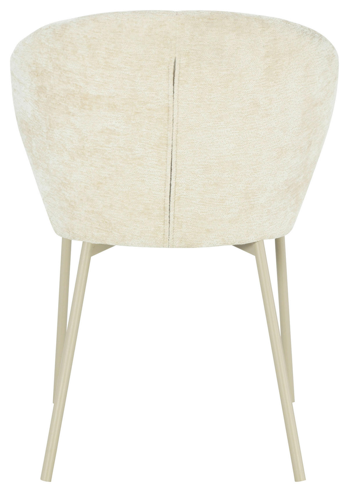 VIERFUßSTUHL  in Eisen Chenille Holz, Metall, Textil  - Beige, MODERN, Holz/Textil (55/79/59cm) - P & B