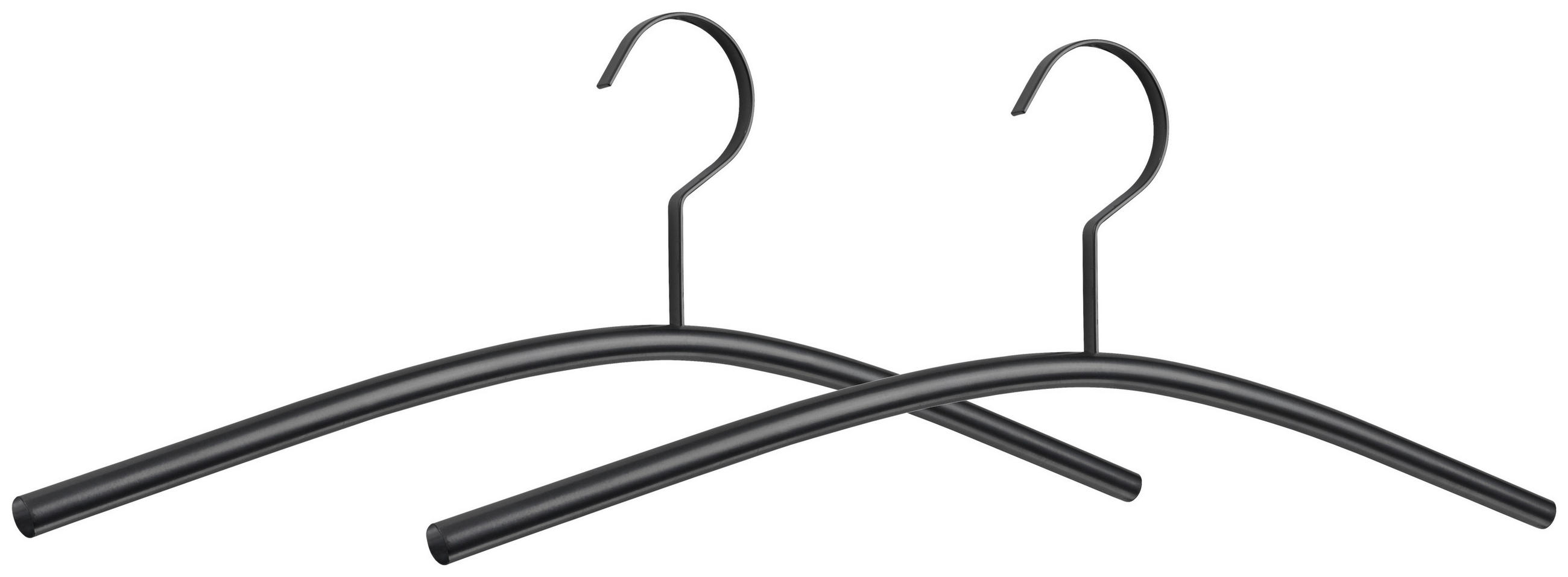 KLEIDERBÜGELSET 2-TEILIG 45 cm Metall  - Schwarz, Design, Metall (45cm)