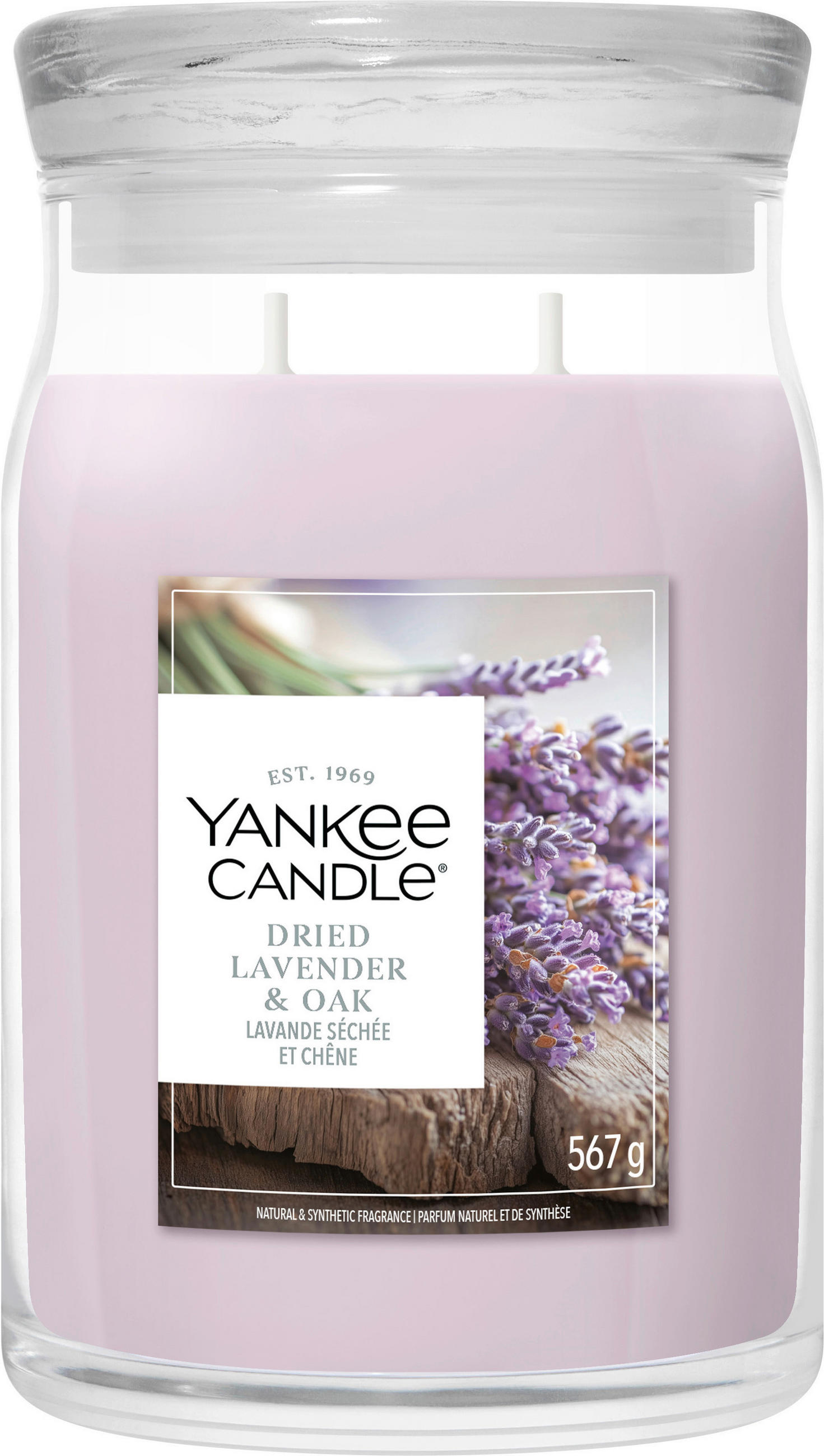 VONNÁ SVÍČKA  - čiré/vínově červená, Basics, parafín/sklo (9,3/15,7/9,3cm) - Yankee Candle
