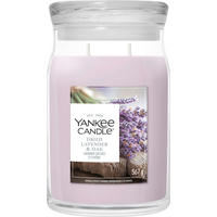 VONNÁ SVÍČKA  - čiré/vínově červená, Basics, parafín/sklo (9,3/15,7/9,3cm) - Yankee Candle