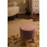 HOCKER Aubergine - Aubergine/Rosa, Holz/Textil (26/28cm)