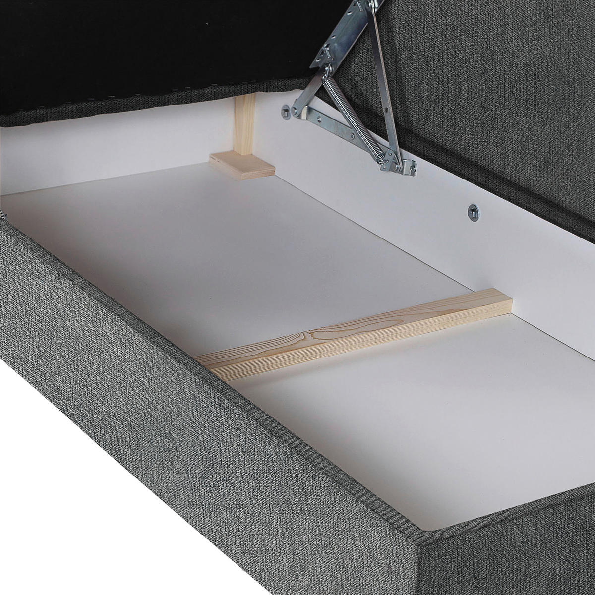 RÉCAMIERE in Mikrofaser Grau  - Eichefarben/Grau, Lifestyle, Holz/Textil (88/85/176cm) - Xora