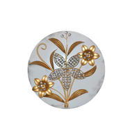 WANDDEKO Metall, Holzwerkstoff  - Goldfarben/Creme, Design, Holzwerkstoff/Metall (7/45/45cm) - MID.YOU