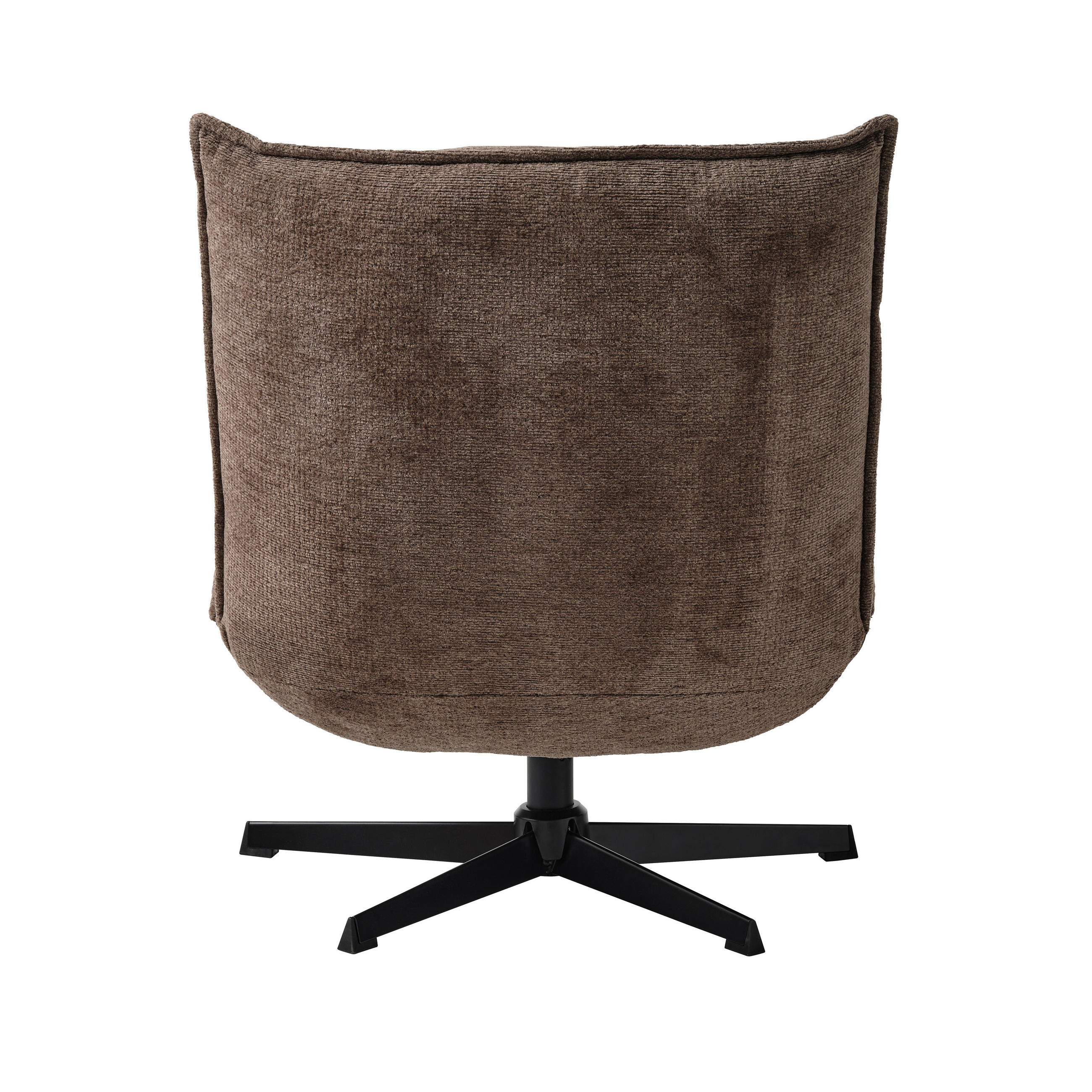 SESSEL in Chenille Braun  - Schwarz/Braun, MODERN, Textil/Metall (70/88/83cm) - Livetastic