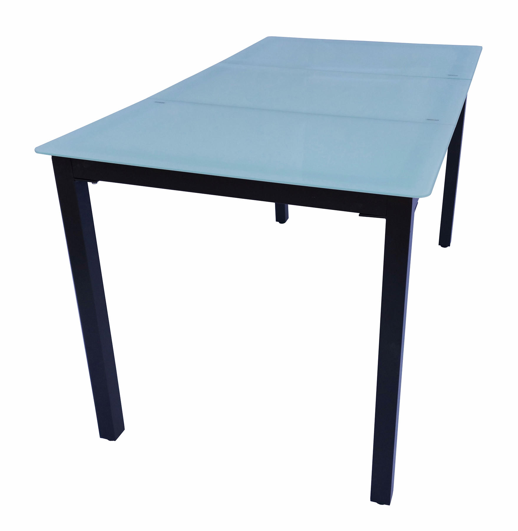 GARTENTISCH 140/80/73 cm Metall, Glas  - Schwarz, Basics, Glas/Metall (140/80/73cm) - Gardenson