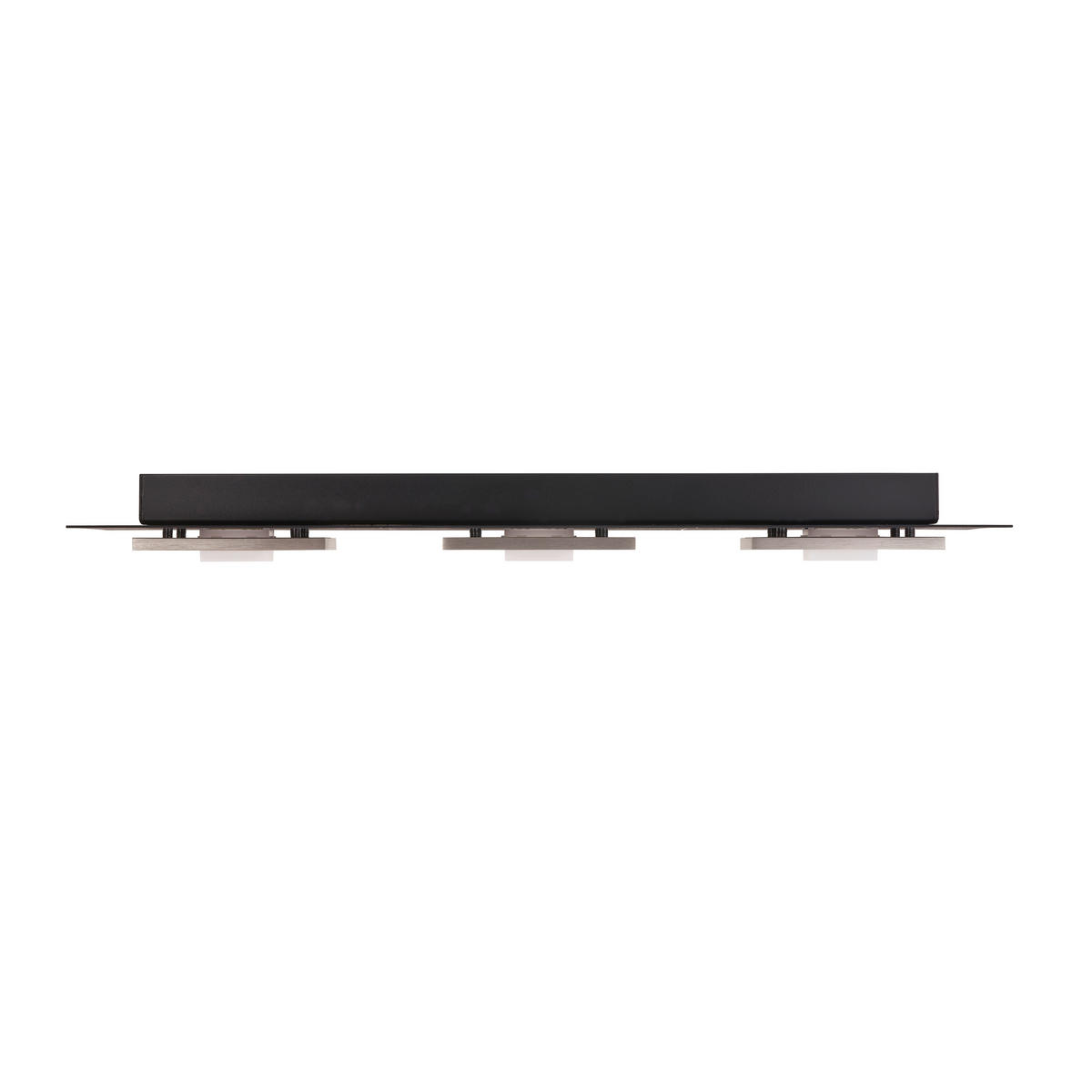 LED-DECKENLEUCHTE Plano 72/7/24 cm  - Schwarz/Alufarben, Design, Kunststoff/Metall (72/7/24cm) - Grossmann