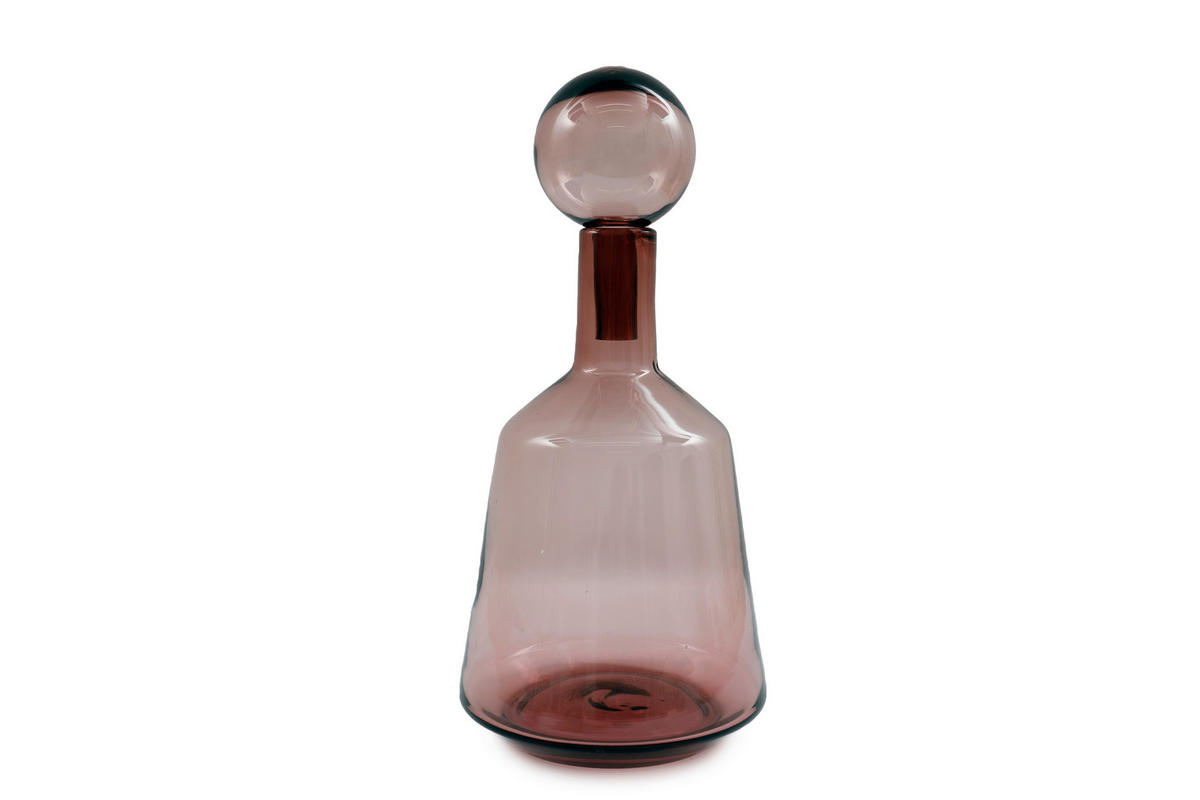 VÁZA, sklo, 41 cm - starorůžová, Basics, sklo (20/20/41cm)
