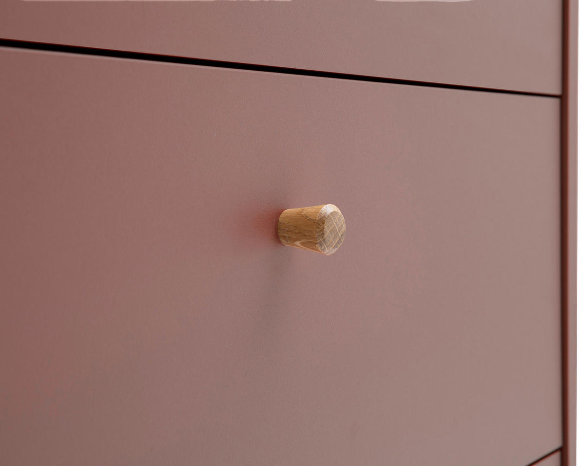 KOMMODE , 60,1/101,3/33 cm, 4 Schublade(n)  - Mauve, Design, Holz/Holzwerkstoff (60,1/101,3/33cm) - MID.YOU