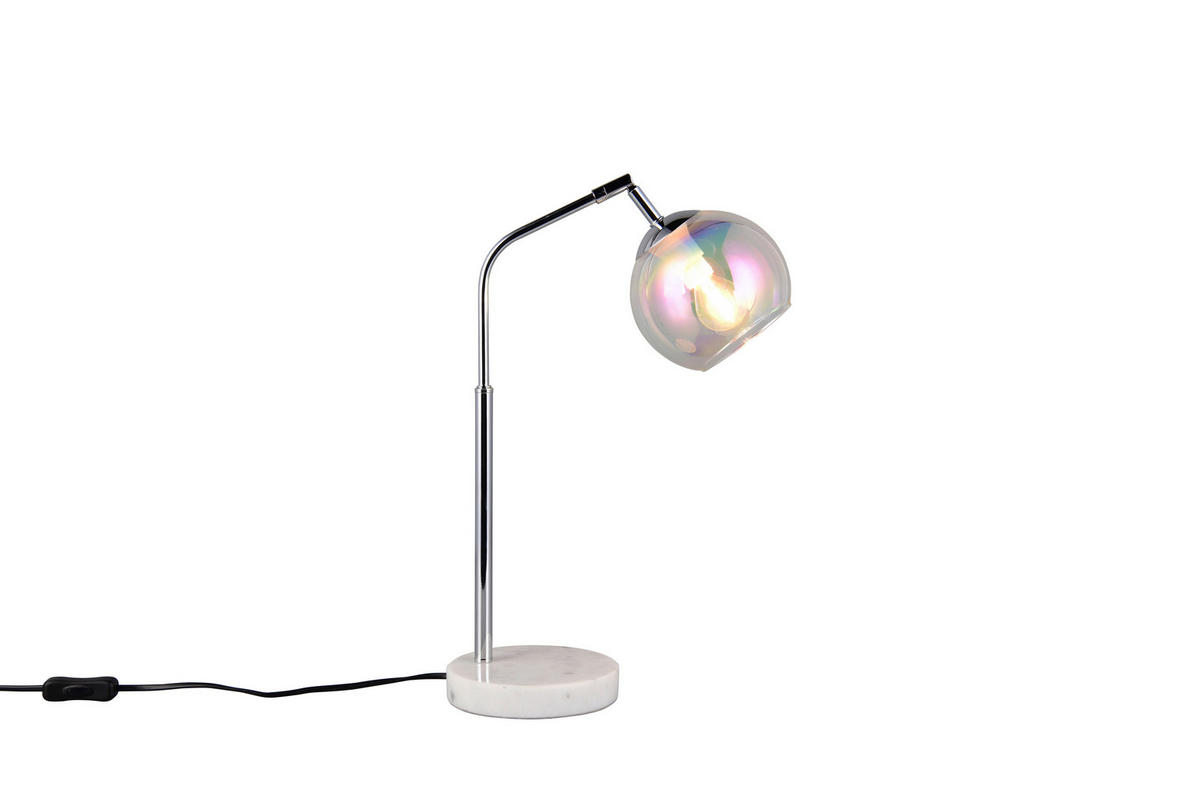 TISCHLEUCHTE - Chromfarben, Design, Glas/Metall (28/15/45cm) - Trio Leuchten