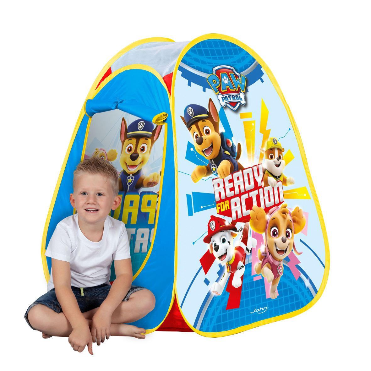 Pop Up Zelt Paw Patrol - Blau/Gelb, Basics, Textil (75/75/90cm)