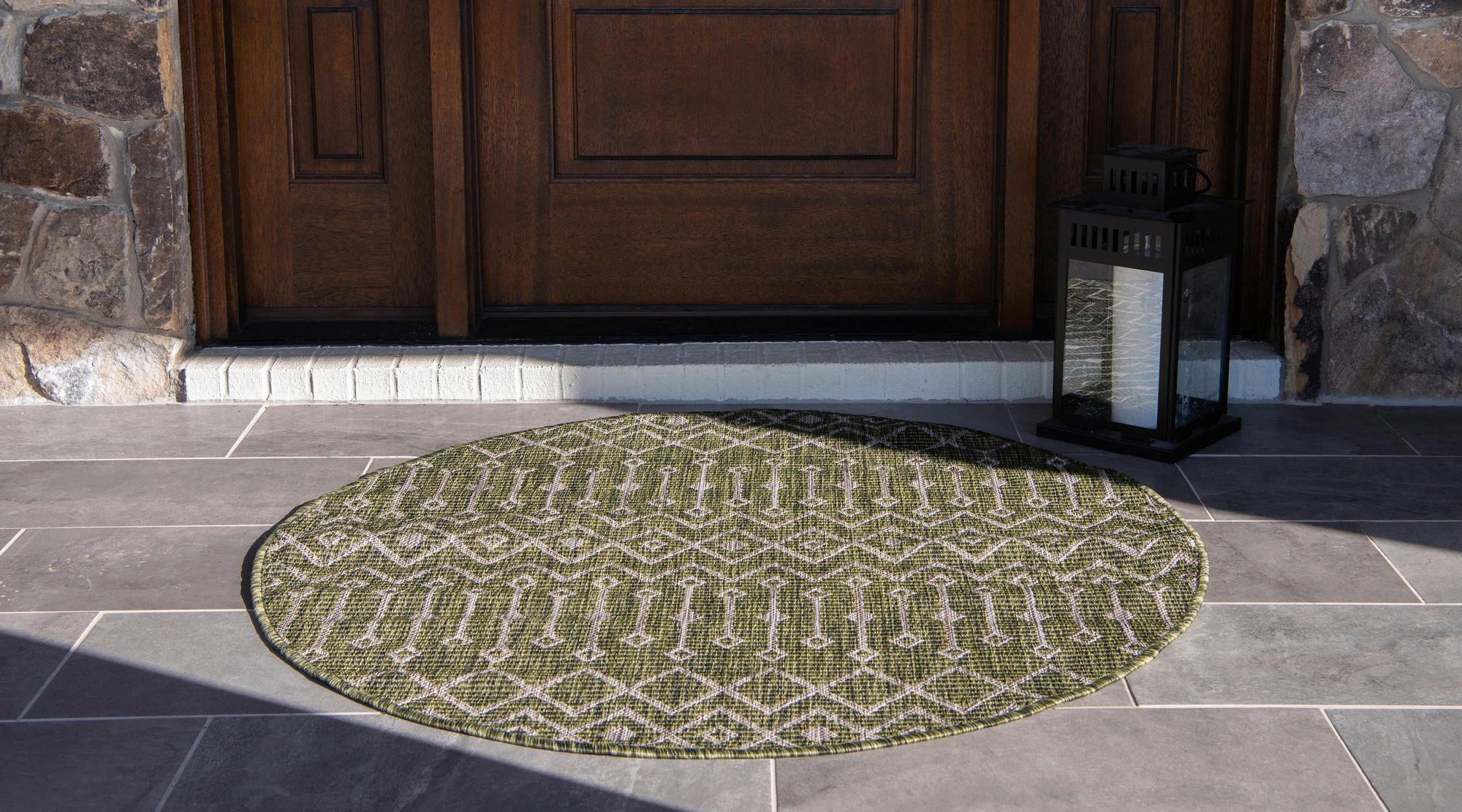 WEBTEPPICH Grün - Grün, Basics, Textil (120cm)