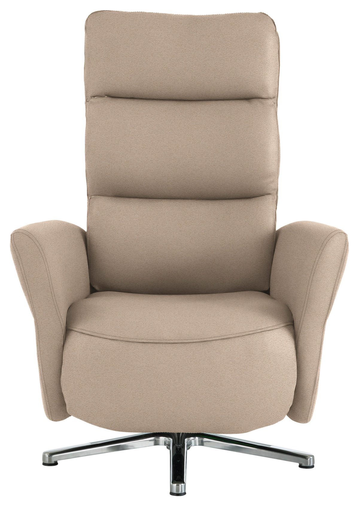 RELAXSESSEL in Textil Beige  - Chromfarben/Beige, Design, Textil/Metall (78/113/83cm) - Beldomo Speed