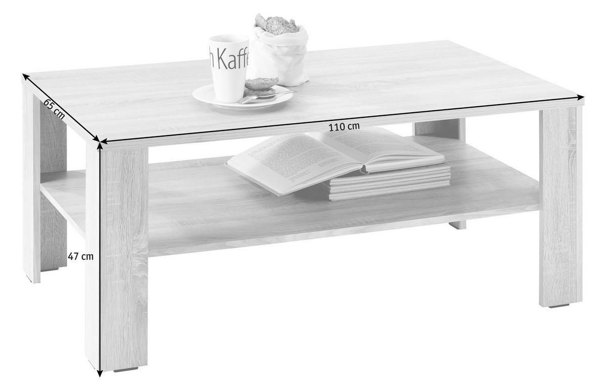 KONFERENČNÍ STOLEK, barvy dubu, kompozitní dřevo, 110/65/47 cm - barvy dubu, Design, kompozitní dřevo (110/65/47cm) - Carryhome