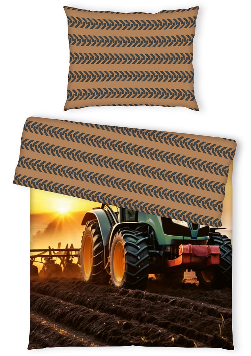 BETTWÄSCHE YC Traktor Bettwäsche Renforcé 140/200 cm  - Multicolor, Basics, Textil (140/200cm) - Herding