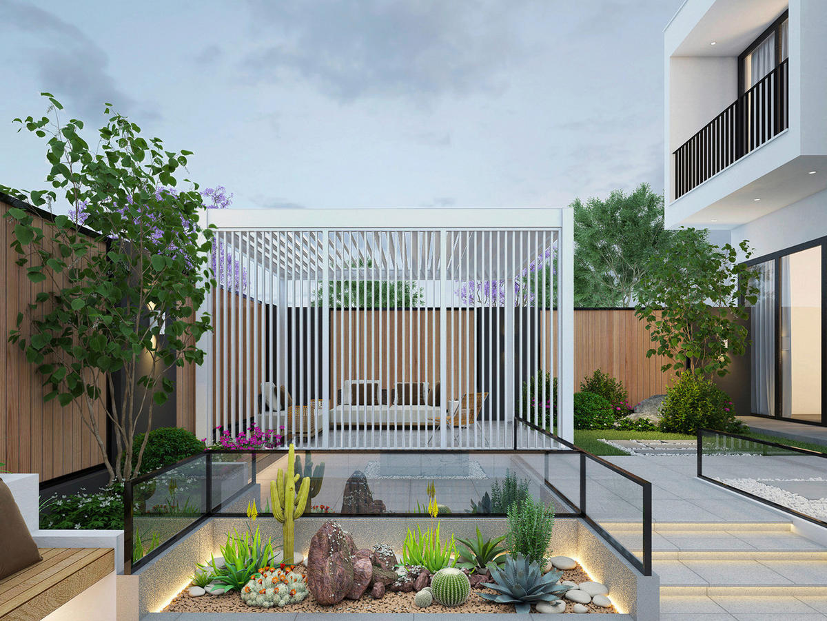 PERGOLA-SEITENTEIL 123/235/10 cm   - Weiß, Basics, Metall (123/235/10cm) - Gardenson