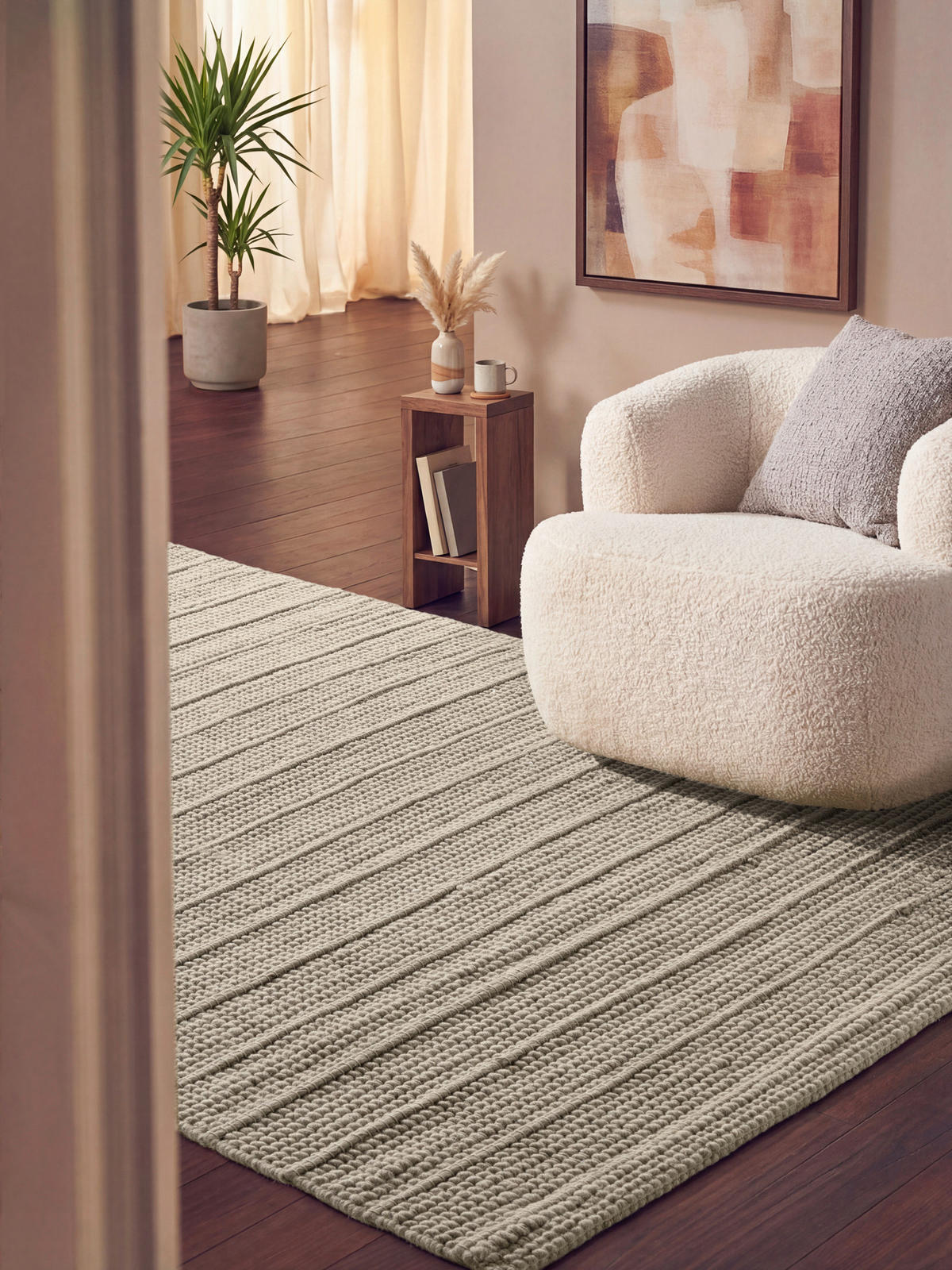 WOLLTEPPICH 80/150 cm Camden Creme rechteckig  - Creme, Basics, Textil (80/150cm) - Ted Baker