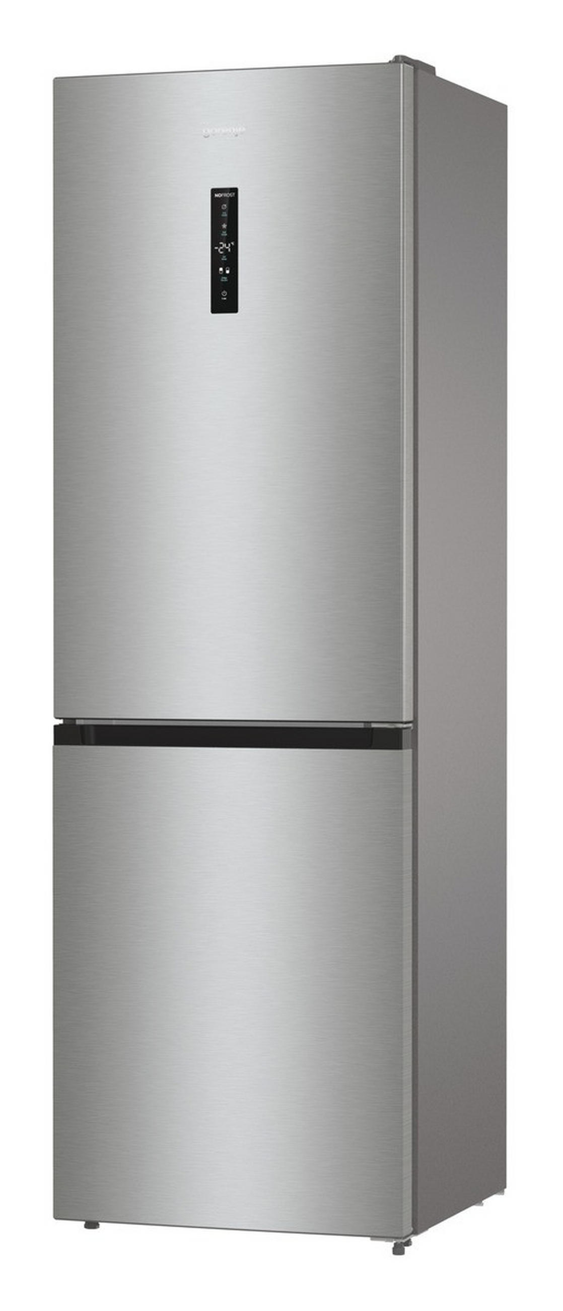 KÜHL-GEFRIER-KOMBINATION N61EA2XL4  - Edelstahlfarben, Basics, Glas/Kunststoff (60/185/59,2cm) - Gorenje