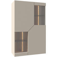 HÄNGEVITRINE Taupe, Wildeiche  79,8/127,8/37,6 cm  - Taupe/Wildeiche, Design, Glas/Holz (79,8/127,8/37,6cm) - Voglauer