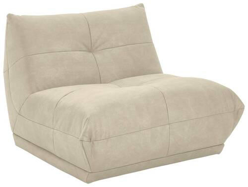 SOFAELEMENT in Lederlook Creme  - Creme, Trend, Textil (105/80/112cm) - Livetastic